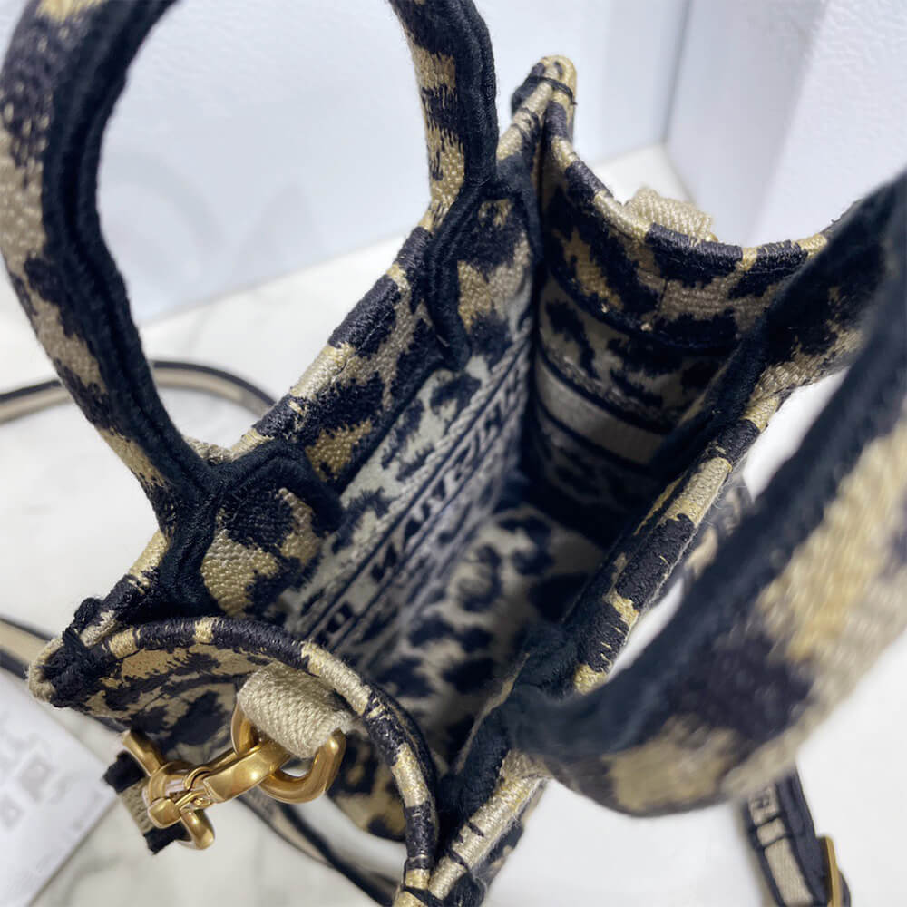 mini D*or book tote phone bag