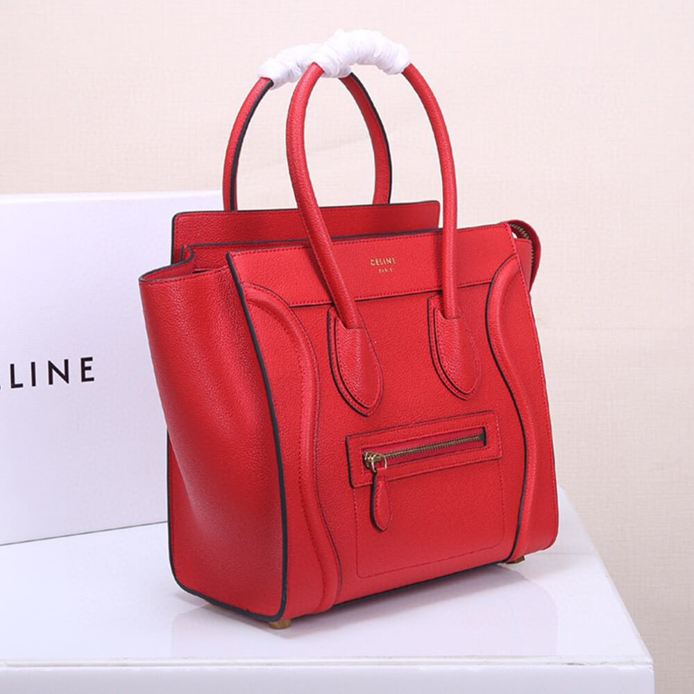 Ce**e micro luggage handbag in calfskin