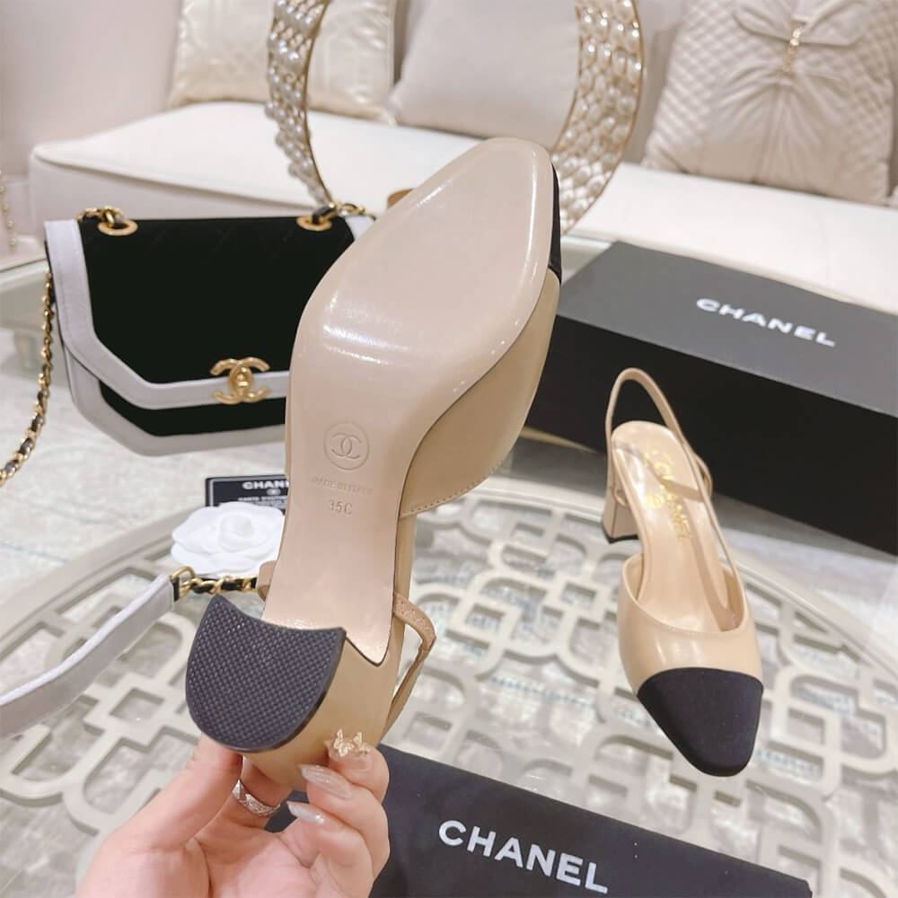 Ch*el slingback sandal