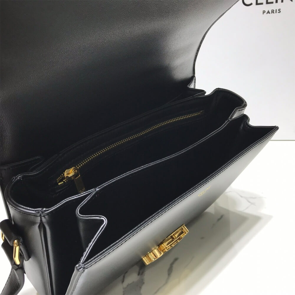 Ce**e classique triomphe bag in shiny calfskin(high-end grade)