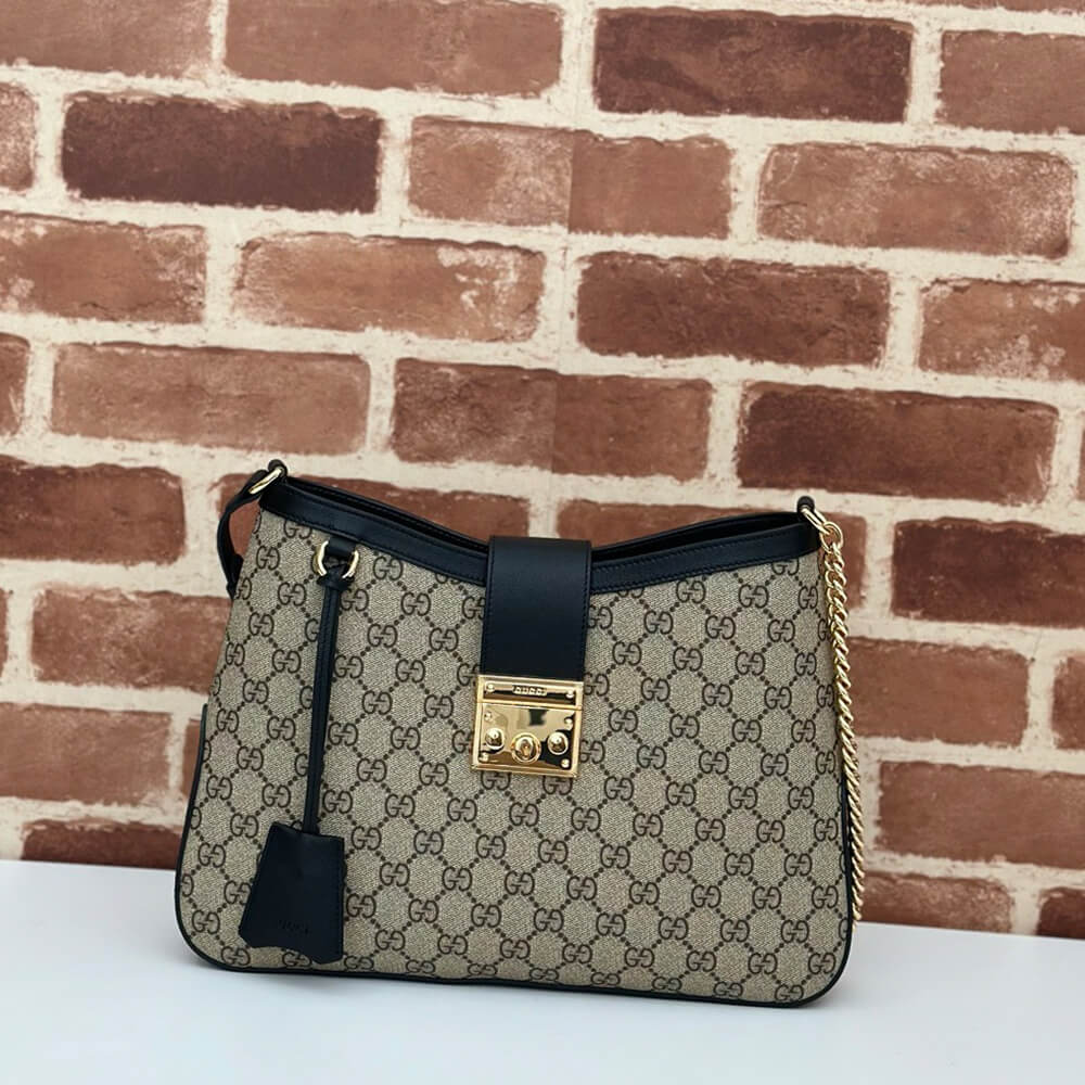 G*u*i padlock gg medium shoulder bag