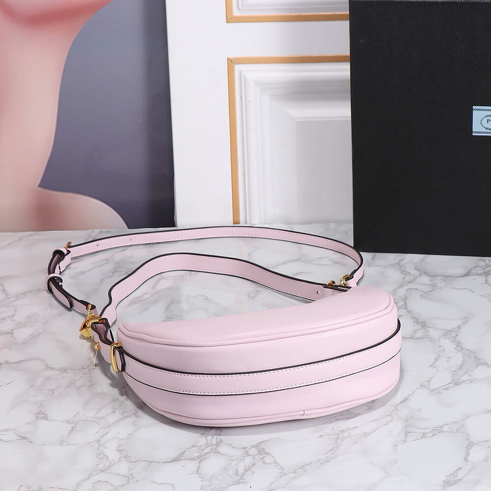 Pra*a arque leather shoulder bag