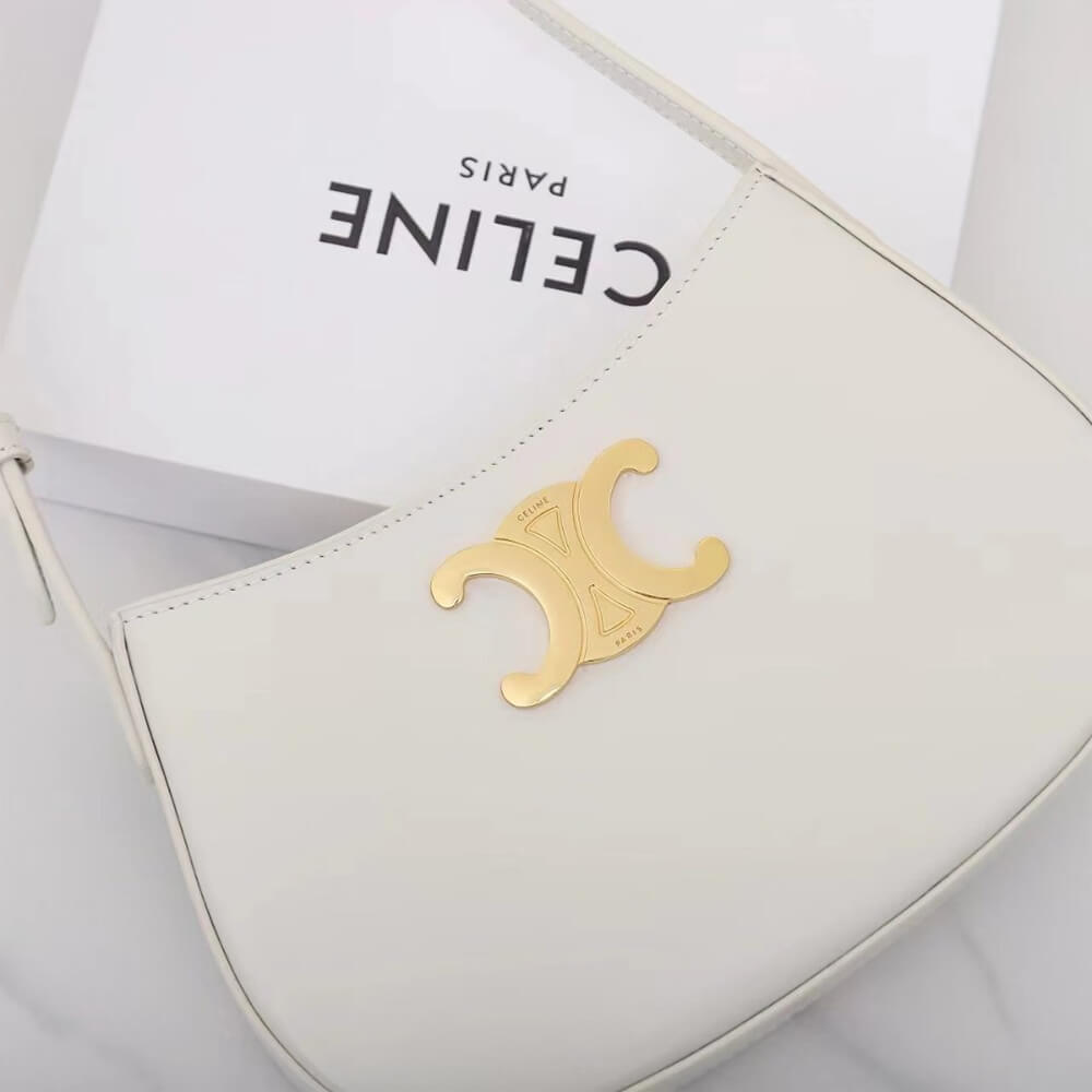 Ce**e medium tilly bag in shiny calfskin