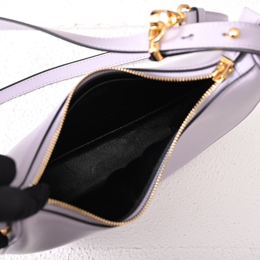 Pra*a arque leather shoulder bag