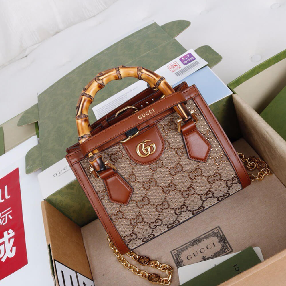 G*u*i diana crystal mini tote bag(high-end grade)