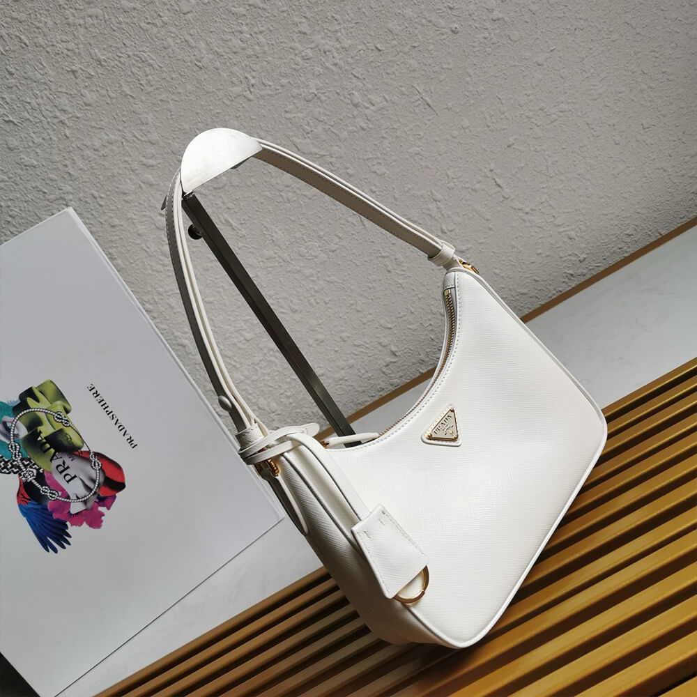 Pra*a re-edition saffiano leather mini bag
