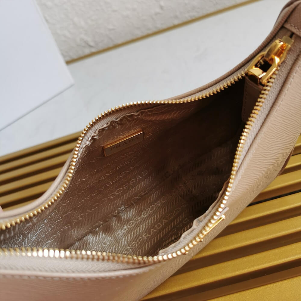 Pra*a re-edition saffiano leather mini bag