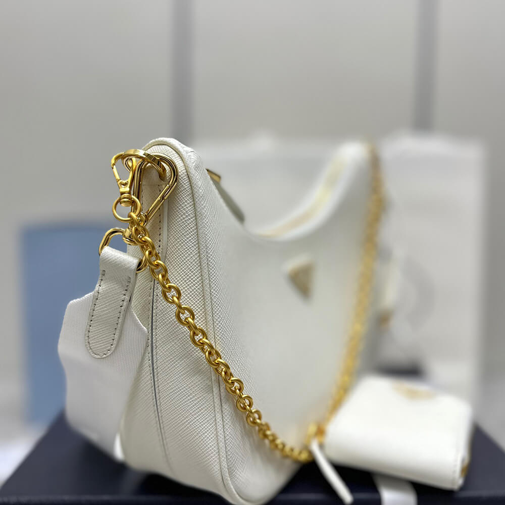 Pra*a re-edition 2005 saffiano leather bag(high-end grade)