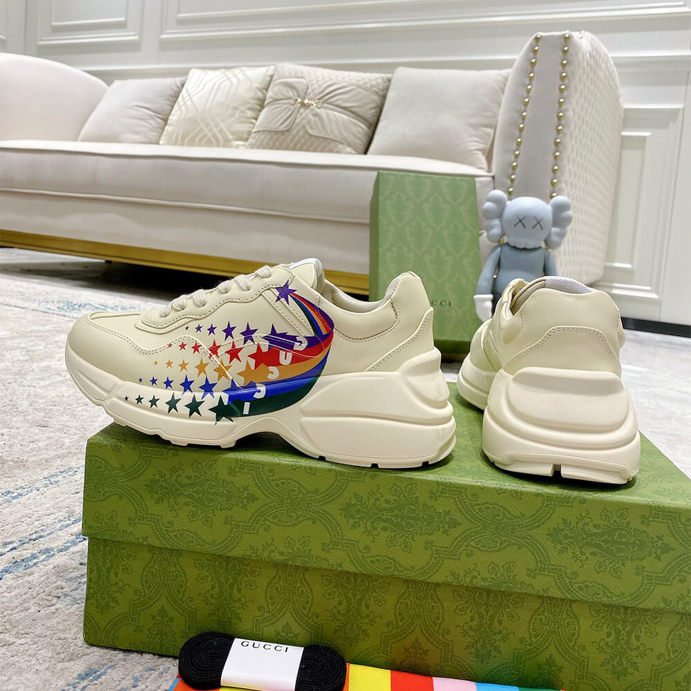 G*u*i rainbow star rhyton sneaker